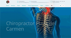 Desktop Screenshot of playadelcarmenchiropractor.com